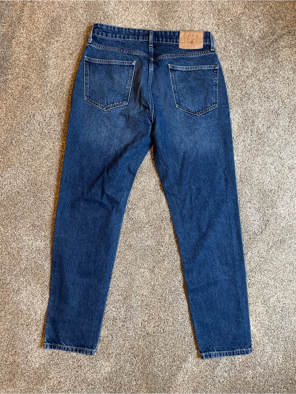 Superdry Men's Dark Blue Jeans - Classic Straight Fit Size 33/32 - Picture 3 of 4